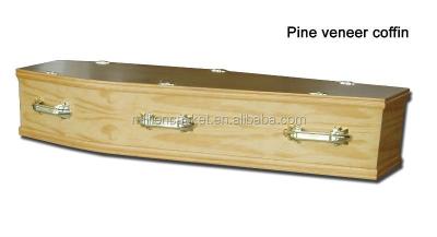 China DH-103 European Style Pine Veneer Wooden Casket 6 Casket Handles Online for sale