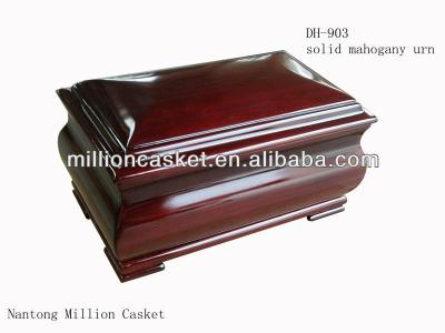 China American style solid mahogany wood cremation urns for babies for sale