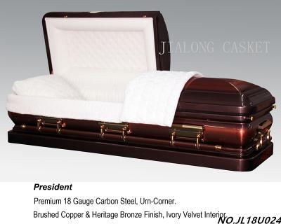 China US President Style American Metal Casket For Sale for sale