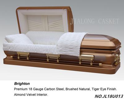 China American Style Brighton Metal Coffin-Burial Accessories Type and American Style Metal Casket for sale