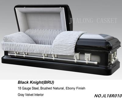 China American Style Black Knight Metal Coffin (desktop)--cheap and top quality steel coffin for sale for sale