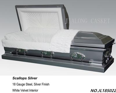 China American Style Coffins Sliver Metal Coffin-Burial Supply Price High Quality Cheap Casket American Casket for sale