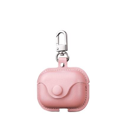 China For Earbuds 2021 New Design Leather Bag Shockproof Filling Cover With Metal Hook For Apple Airpod Pro Earbuds Case for sale