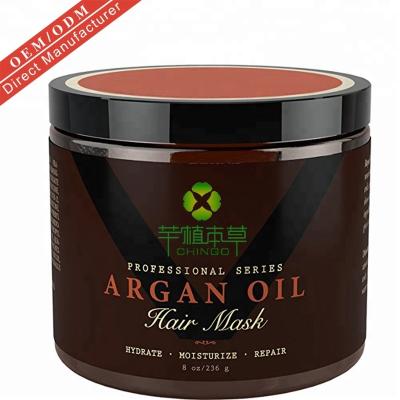 China Makes hair 100% silky and shiny argan oil hair mask organic hair deep treatment for sale