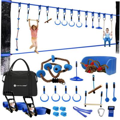 China Outdoor Sports Or Balance Training Booms Sports Ninja Warrior Obstacle Course Ninja Obstacle Course Soft Monkey Bar With Outdoor Swing for sale