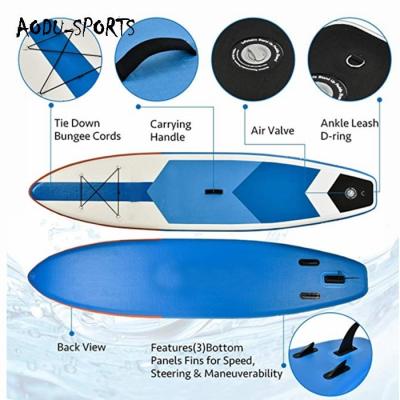 China Hot Selling Custom Surfing SUP 20WO Inflatable Board Stand Up Paddle Borad for sale