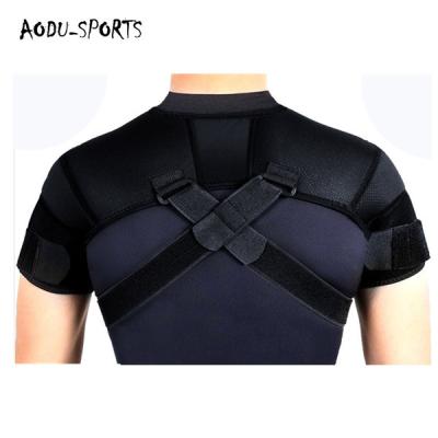 China Comfortable Professional Double Shoulder Brace Neoprene Custom Shoulder Support for sale