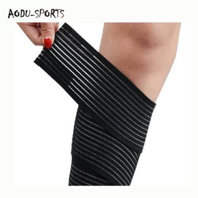 China Comfortable Elastic Bandage Leg Compression Calf Knee Support Strap Wraps Tape For Sports Safety for sale