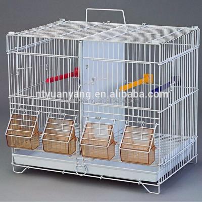 China Cheap Large Metal Bird Cage Decorative Bird Cage Breathable Bird House Small Open Top Open Breeding Movable Carrier for sale