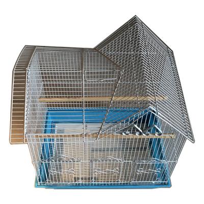 China Breathable Metal Bird Cage Bird House With Small Plastic Tray Bird Carrier for sale