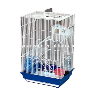 China Sustainable Luxury Metal Hamster Ferret Cage Crate With Plastic House for sale