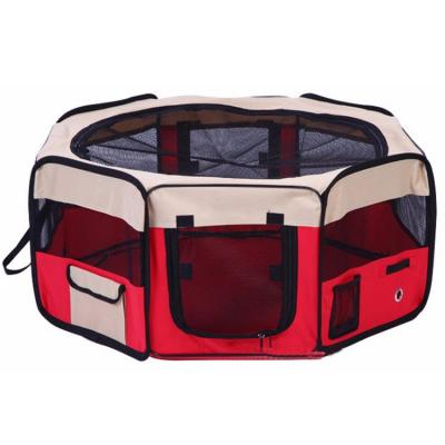 China Sustainable Durable Light Weight Portable Soft Dog Cage Playpen for sale