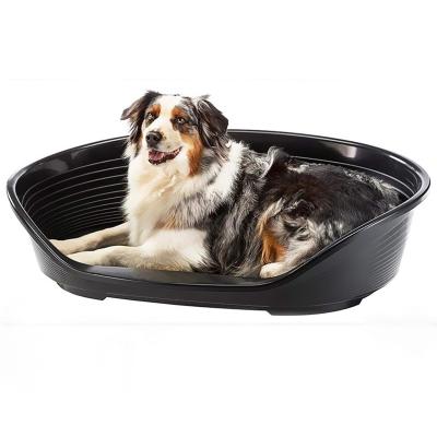 China Comfortable Waterproof Plastic Washable Collapsible Removable Round Large Dog Bed Sustainable Luxury Eco-Friendly With Pet Cushion for sale