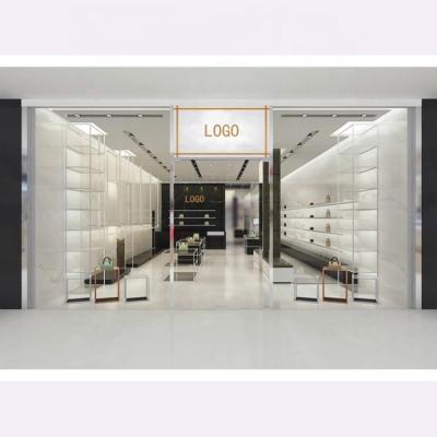 China The retail store commercial fixtures wooden display cabinet for bag store, shoe store furniture interior decoration for sale