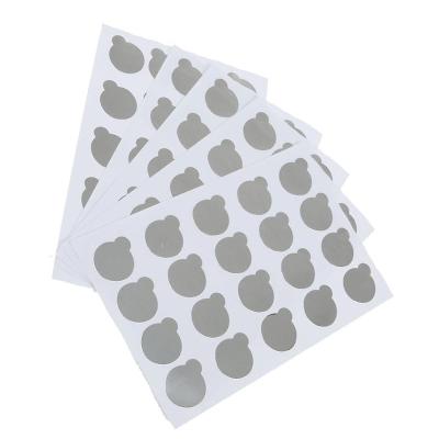 China Disposable Eyelash Extension Aluminum Glue Holders Glue Stickers For Palette / for sale