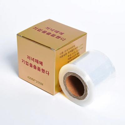 China Temporary Disposable Tattoo Film Clear Plastic Wrap For Permanent Eyebrow Lip Makeup Tape Tattoo Plastic Wrap Cling Film Wrapping Micro Fripes for sale