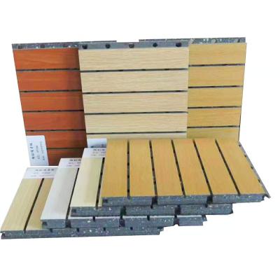 China Modern Class A Ceramic aluminum sound-absorbing board  fireproof and moisture-proof perforated groove wood sound-insulating panel for sale