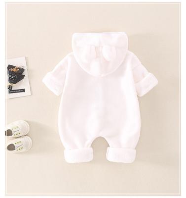 China Cozy Baby Clothes Custom Logo Flannel Newborn Baby Pajamas Toddler Costume Hot Baby Rompers Pajamas Romper Set European Clothing for sale