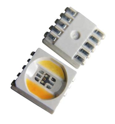 China AlGaInP Factory Manufacturing 10 Legs 5-In-1 RGBWW RGBAW Fine In One 10 Pin 5050 5054 SMD LED Chip Light Sourcing Diode for sale