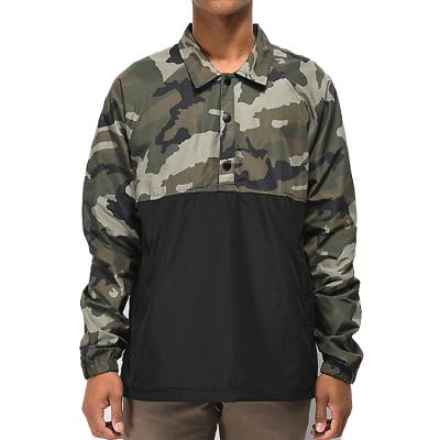 China Viable Viable Mens Camouflage Waterproof Anorak Jacket Pullover Digital Printing Anorak for sale