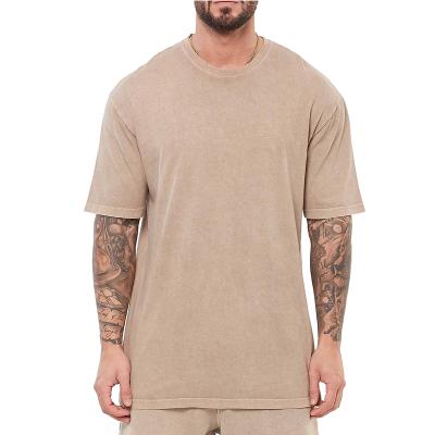 China White Stone Anti-Pilling Anti-Pilling Soft Cotton Men's Oversized O Neck Sleeve T-Shirt for sale