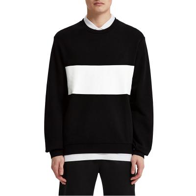 China Nice Designer White Anti Shrink Crew Fleece Mens Crewneck Stripe Anti Shrink Pullover Hoodies Sweatshirts For Guys for sale