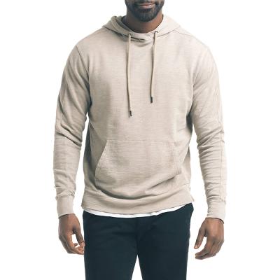 China 100% Plain Sweatshirt and Anti-Shrink Cotton Men Sleeve Pullover Hoodies for sale