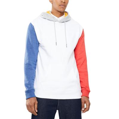 China Viable Viable Color Hoodie Mens Two Color Private Label Contrast Sleeve Multi Color Hoodie for sale