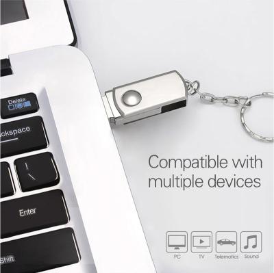 China Metal V77 Usb Flash Drive Memory Pen Drive U Disk 4GB 8GB 16GB 32GB 64GB Custom Swivel Usb Disk for sale