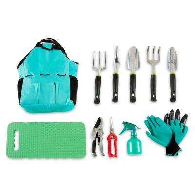 China PRO 12 Piece Carbon Steel GTY Aluminum DIY Tool Kit Garden Canvas Apron with Storage Pocket Outdoor Tool for sale