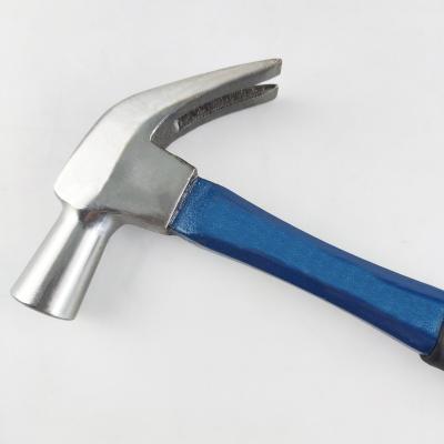 China American Style Machinist Hammer Claw Hammer With Fiberglass Wood Steel Tubular Handle for sale