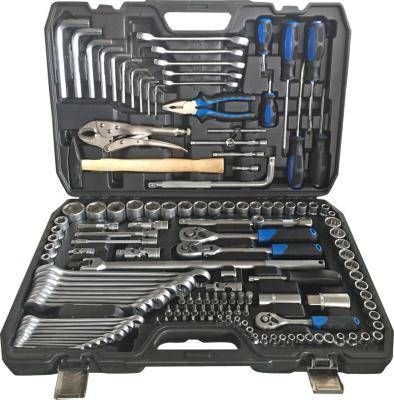 China PRO 142 PCS Reparing GTY Heavy Duty Home Garage Key Tool Kit 1/2 Tool Kits 1/4 3/8 Drive Wrench Maker for sale