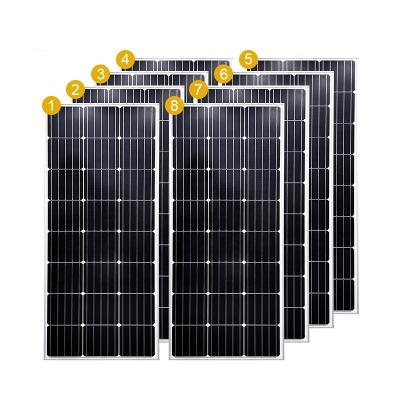 China Solar power system JA solar double glass Bifacial PERC mono solar panel 540W 545W 550W 182mm solar cells solar panels for sale