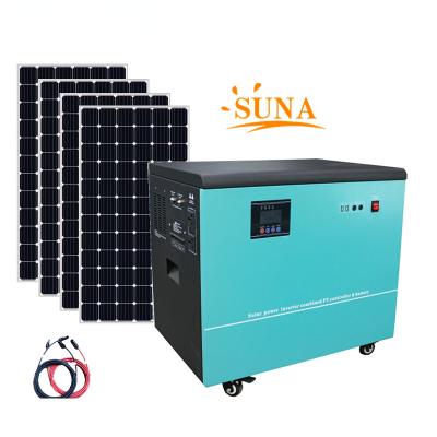 China Home 1kw 2kw 3kw 4kw 5kw all in one solar system lithium battery solar system kit Portable Off Grid Solar Generator for sale