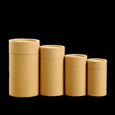 China Factory supply good price biodegradable paper tube with paper lid for food for nuts for sale