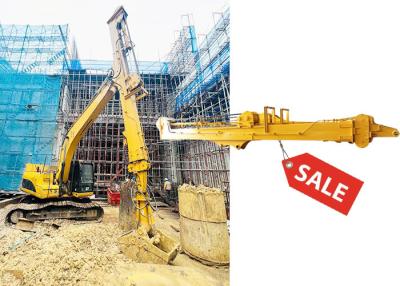 China Excavator 25m Telescopic Dipper Arm Digging Foundation Pit With Clamshell Bucket for sale