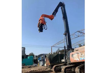 China 13.5m Hydraulic Excavator 20-85 Ton Pile Driver Arm With Heavy Duty Welding Design for sale