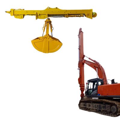 China 3 Sections Excavator Telescopic Boom Dipper Arm With 0.4cbm To 2.5cbm Bucket for sale