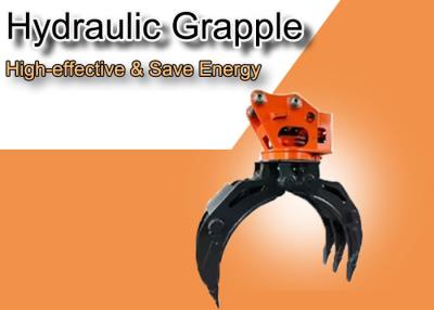 China OEM 360 Degrees Rotation Hydraulic Grapple For 4-55tons Excavator for sale