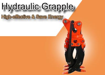 China rotating Hydraulic Grapple For 4-55tons Excavator Grabbing Log Rock Materials for sale