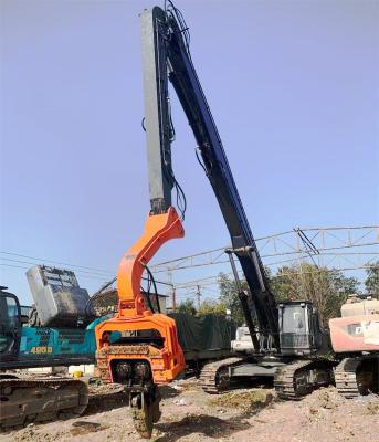 China Custom Hydraulic Excavator Pile Driving Arm , Long Reach Foundation Drilling Boom for sale