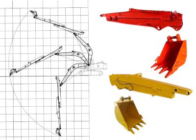 China Hydraulic Excavator Long Arm Telescopic Sliding Boom For Cat Hitachi Komatsu for sale