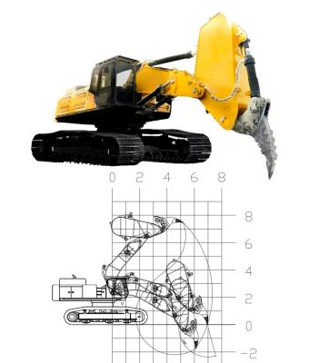 China Advanced Powerful Excavator Ripper Arm For Rock Breaking And Shale Processing for sale