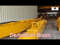 25-70 ton excavator demolition long boom for high rise demolition