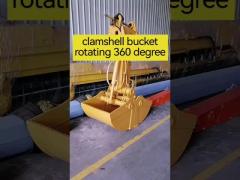 clamshell grapple excavator bucket excavator clamshell bucket rotate 360 degree