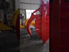 Grapple Claw Grapple Excavator Telescopic Arm with Grapple Clamshell Bucket for Digging