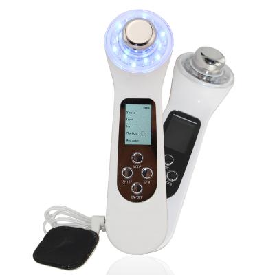 China Ultrasonic Waves Bio Ultrasound Use Circles Face Beauty Massager Devie Dark Home Beauty Instrument for sale