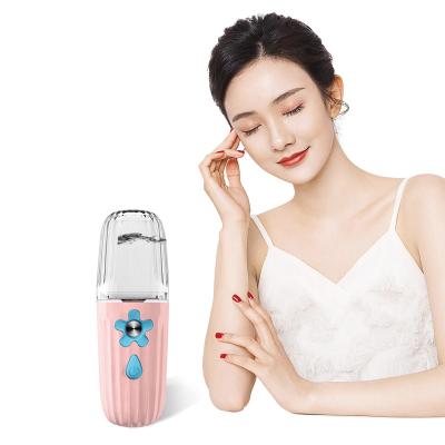 China Rechargeable Ion Mist Sprayer Nano DEEP CLEANSING Skin Lightening Handy Face Moisturizing Device for sale