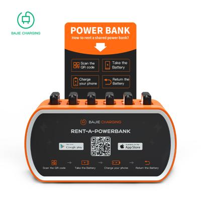 China Fast Rental Battery Shared Power Bank Supplier 6000mah Electric Charging Station 4G Power Bank Share Points Support 6 Charging Slot Scan Code for sale