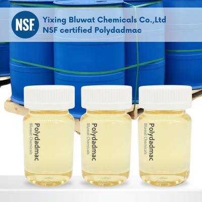 China NSF Certified Chemicals Used To Purify Water PolyDADMAC PDADMAC Chemical Water Treatment Cationic Polymer for sale